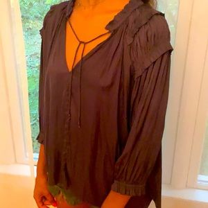 Silk grey blouse by Ulla Johnson worn a few times